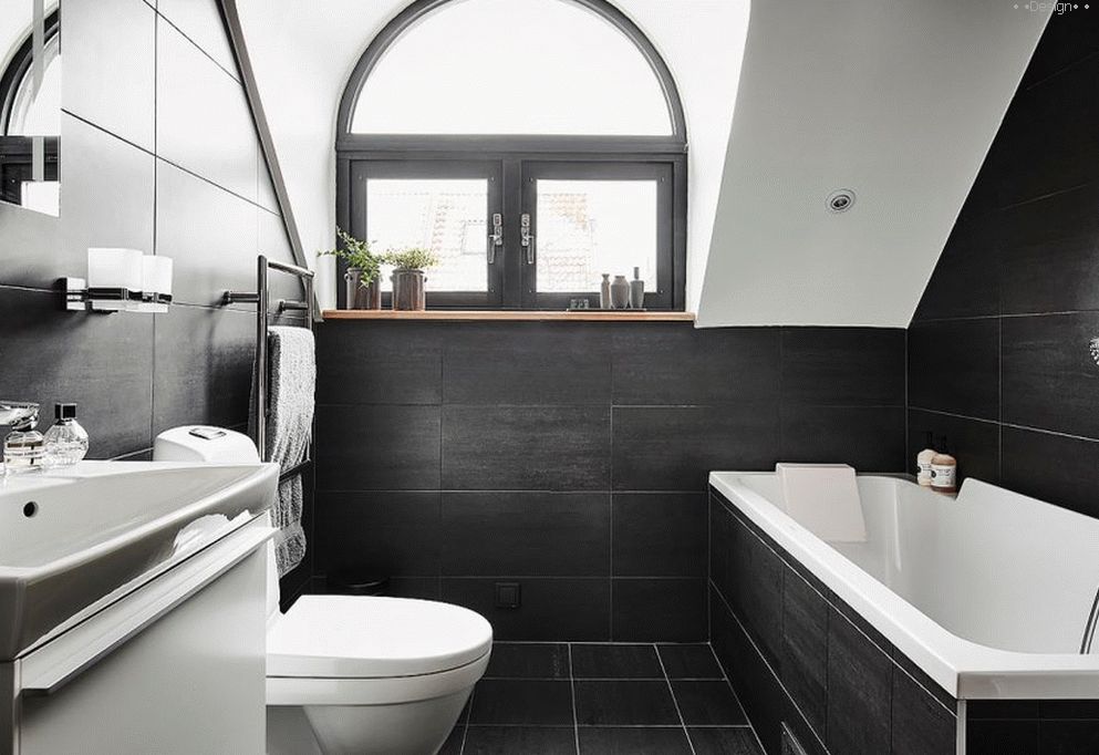 Baño perfecto en negro perfecto