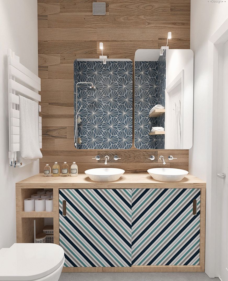 Cómo combinar azulejos en un baño pequeño